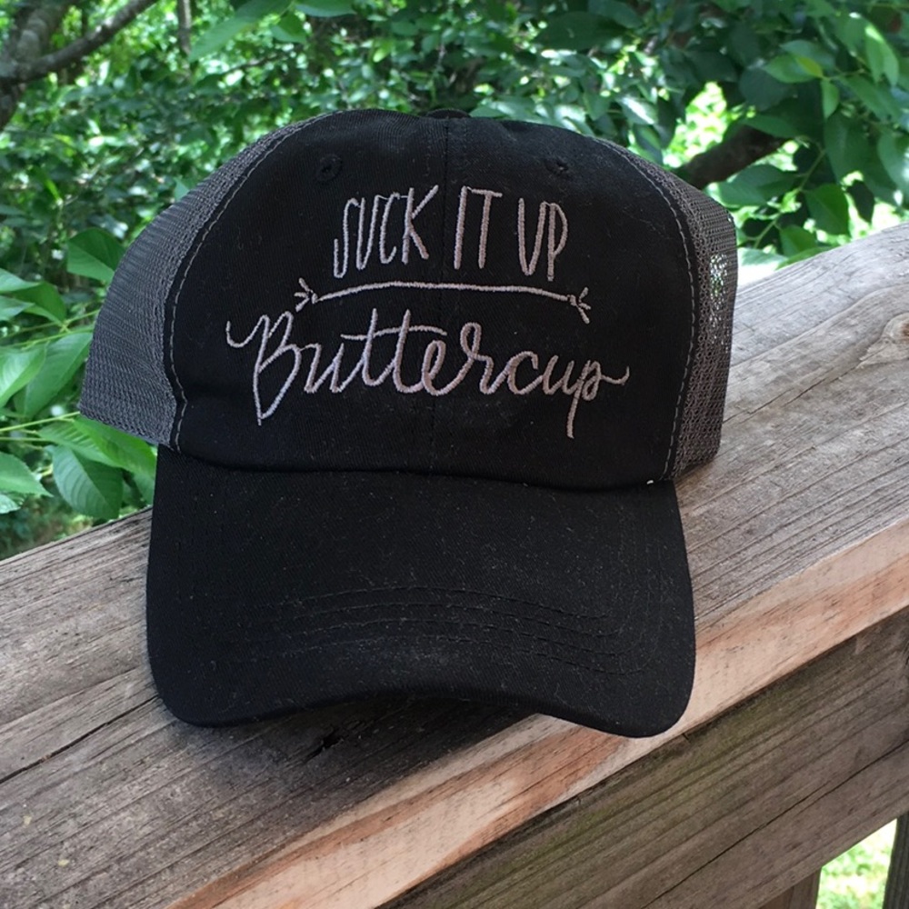 Suck ItUp Buttercup mesh baseball cap